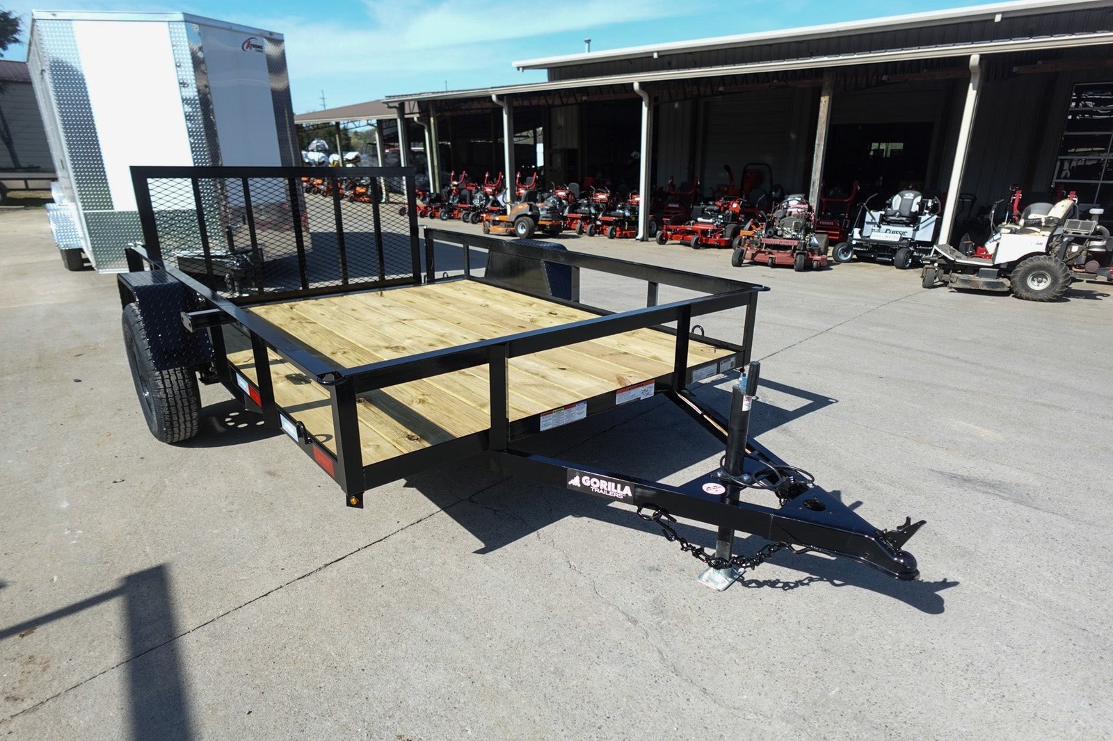 6′ 4″ x 10 Utility Trailer Dovetail Powder Coated With Gate 3,500lb Axle - Image 2
