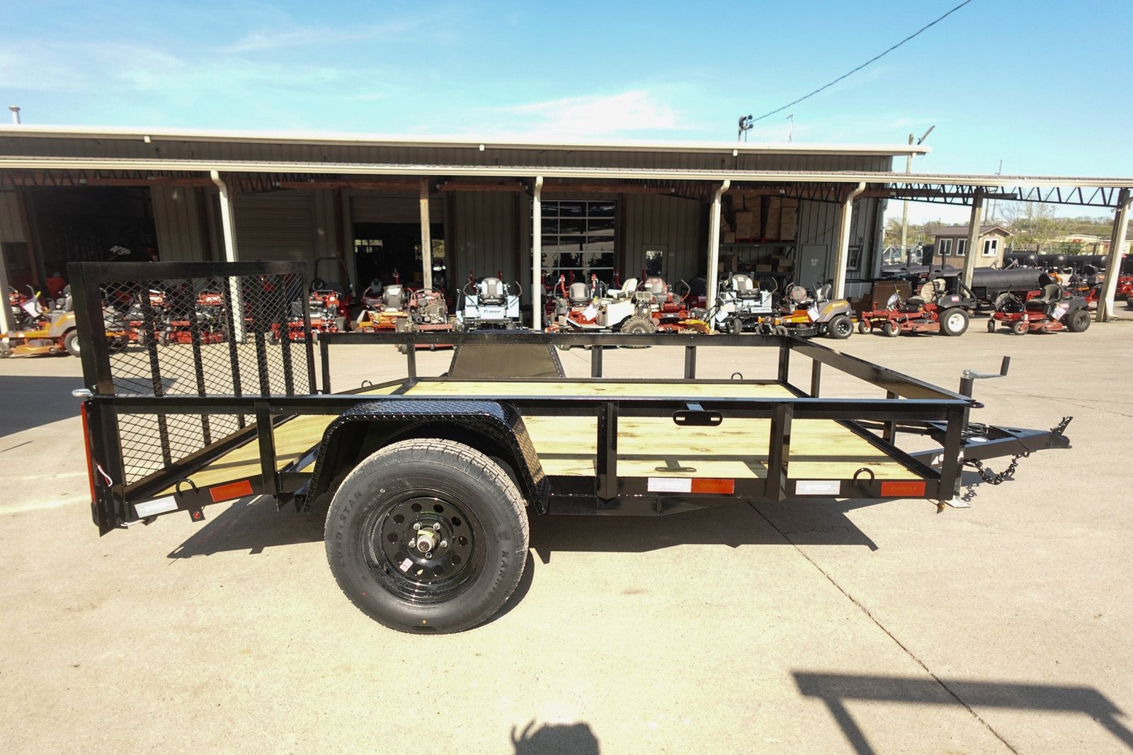6′ 4″ x 10 Utility Trailer Dovetail Powder Coated With Gate 3,500lb Axle - Image 6