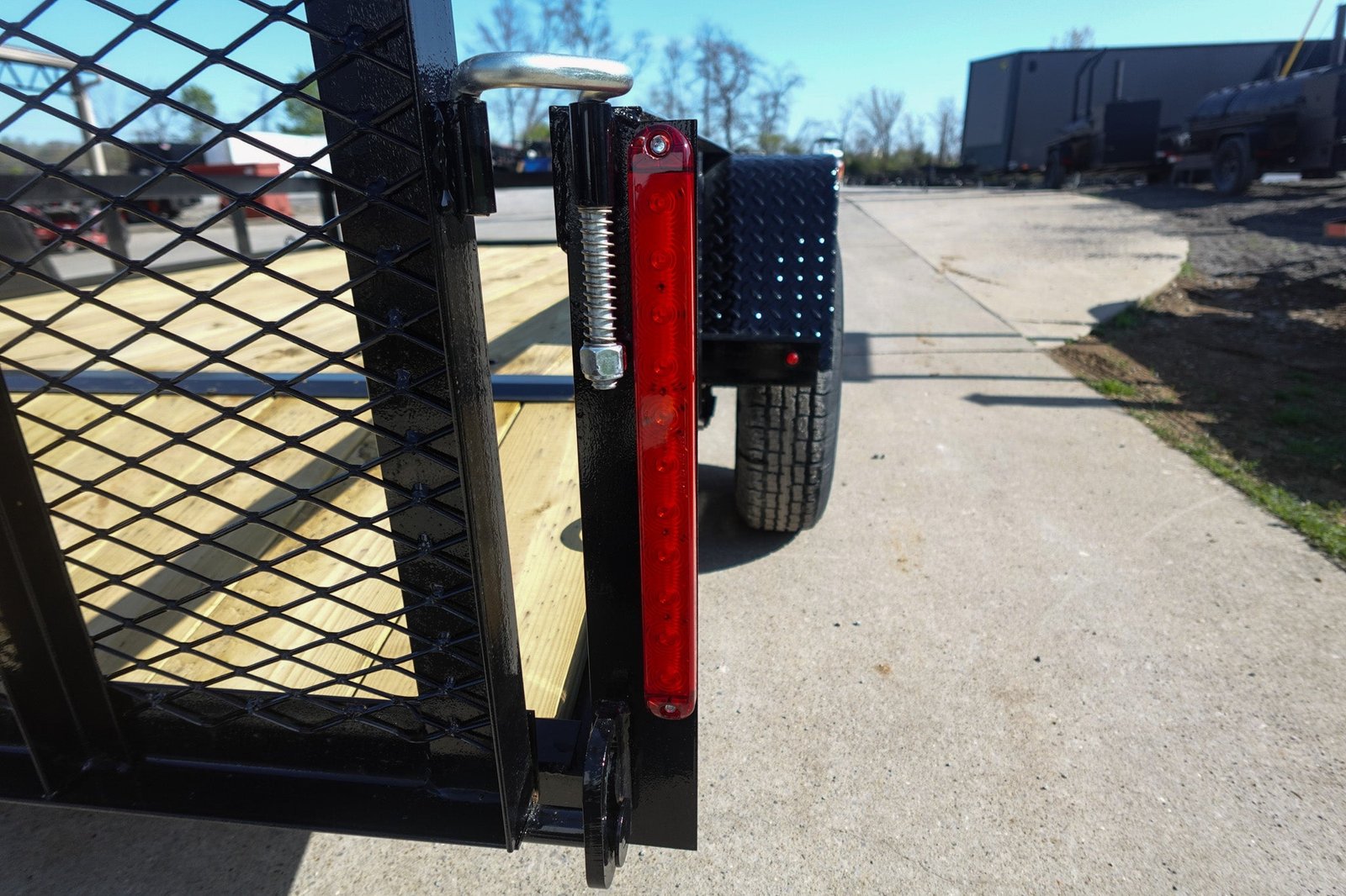 6′ 4″ x 10 Utility Trailer Dovetail Powder Coated With Gate 3,500lb Axle - Image 13