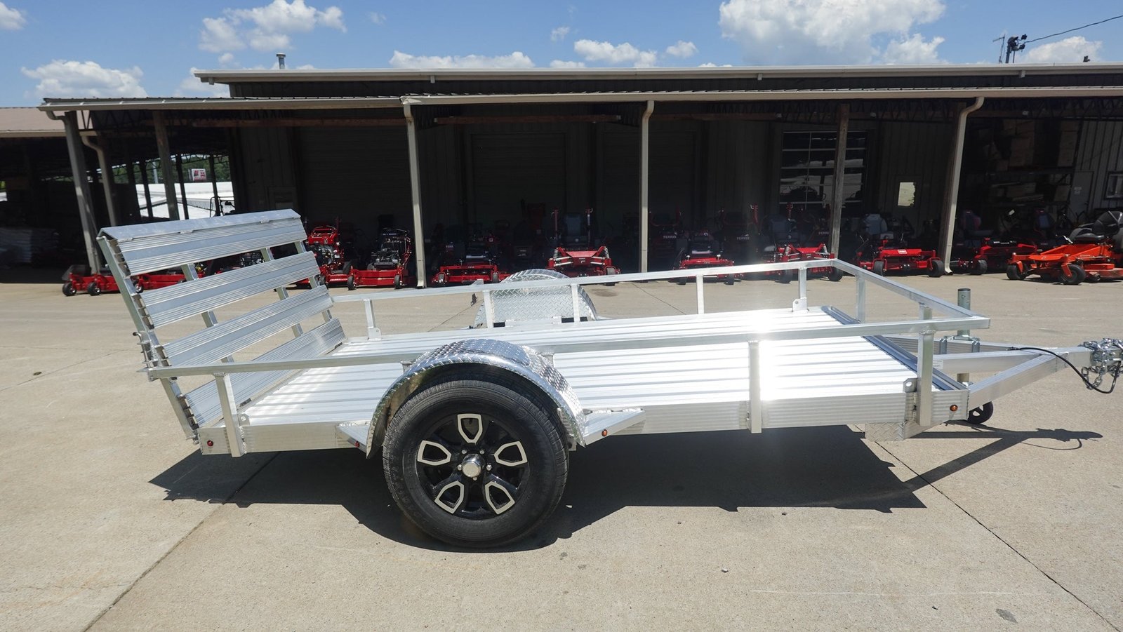 5′ x 10′ Aluminum Utility Trailer with Gate and Mag Wheels – 3500 lb Axle - Image 6