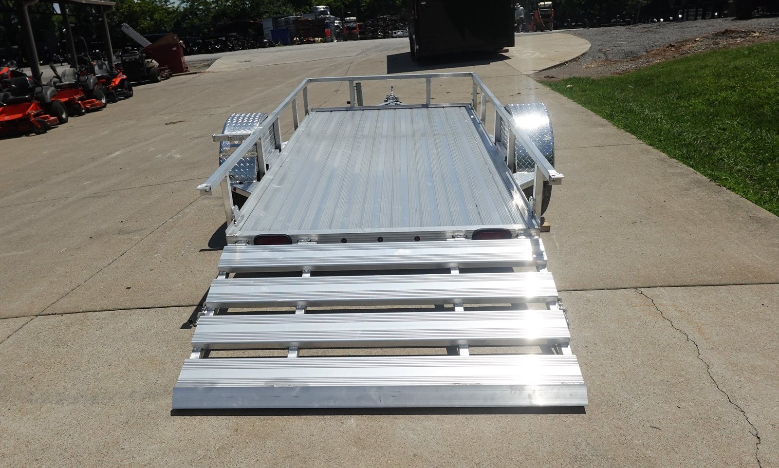 5′ x 10′ Aluminum Utility Trailer with Gate and Mag Wheels – 3500 lb Axle - Image 9