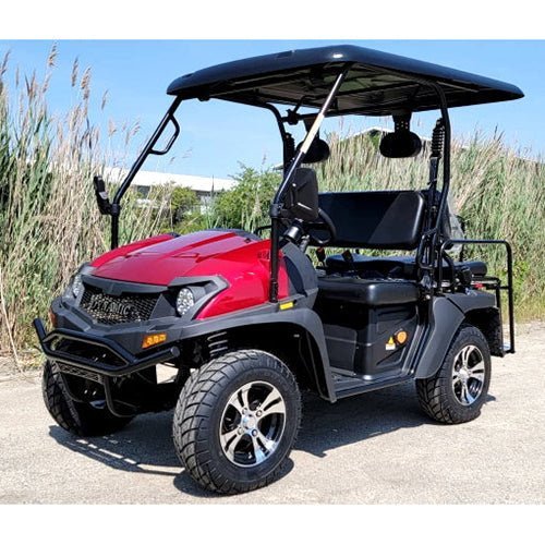 New 4 Seater Electric Golf Cart Hybrid UTV HJS 60v Electric EV5 UTV Utility Vehicle – Red