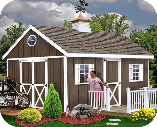 Easton 16×12 Wood Storage Shed Kit – ALL Pre-Cut