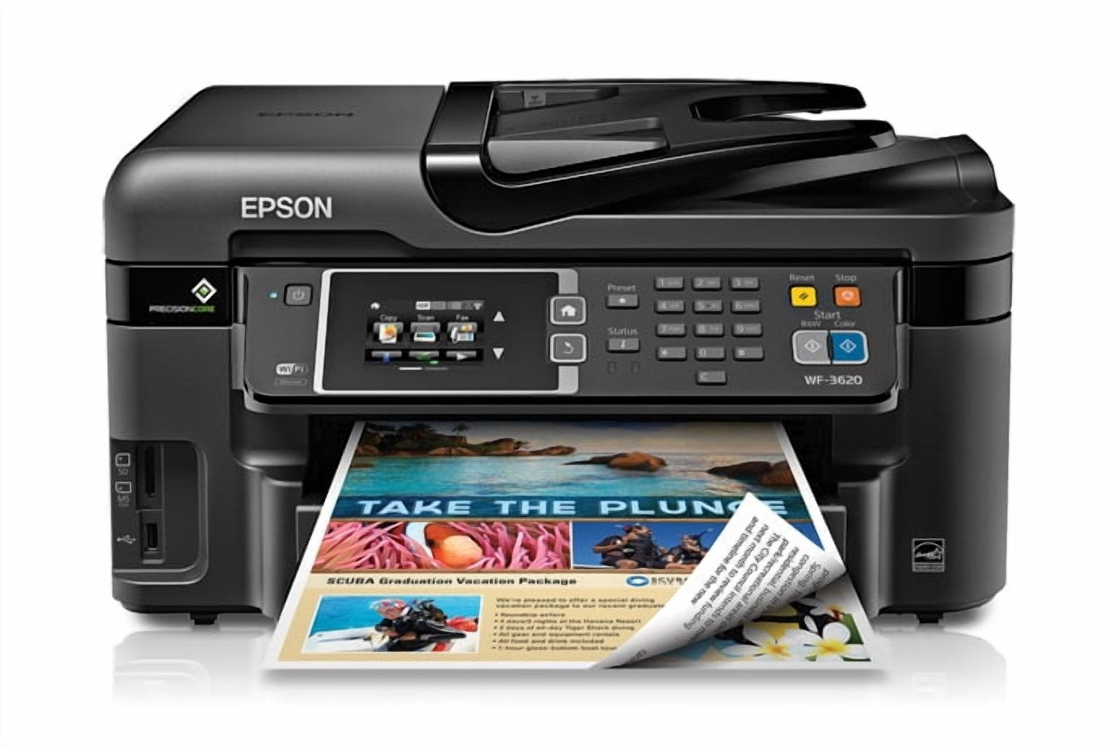 Epson Workforce WF-3620 Color Inkjet All-in-One Printer