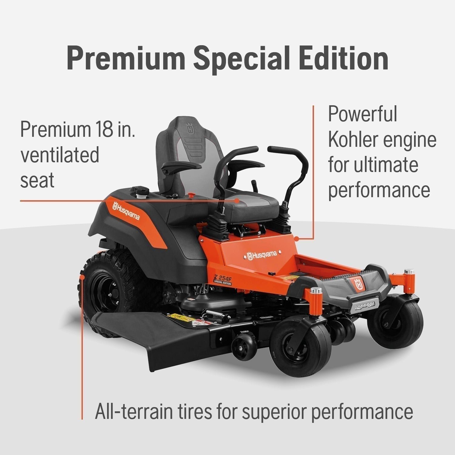 Husqvarna Z254F 24HP 726cc Kawasaki Engine 54″ FAB Z-Turn Mower Premium Special Edition 967844903 - Image 8