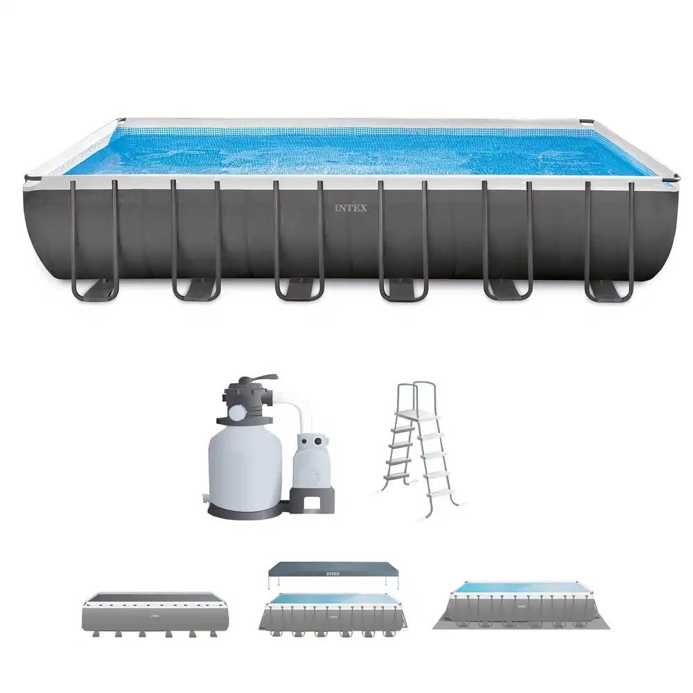 Intex 24′ x 12′ x 52″ Rectangular 26363EH Ultra XTR Frame Swimming Pool Pump
