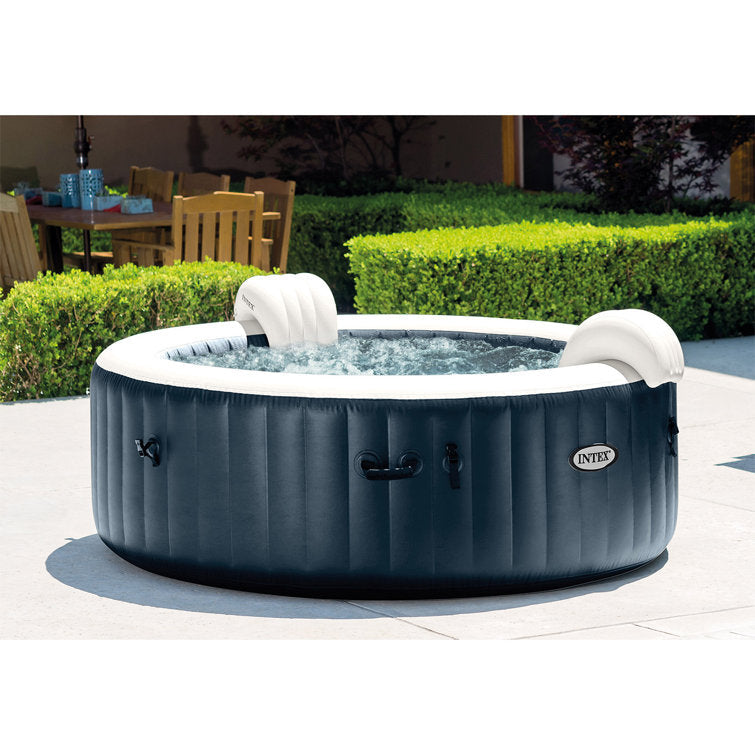 Intex 6 Person Pop Up Hot Tub Bundled W/ Purespa Slip-Resistant Seats (4 Pack) - Image 9