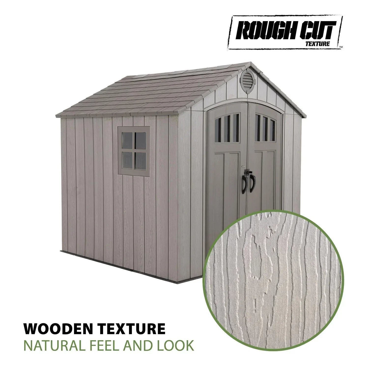 Lifetime 8 Ft x 7.5 Ft Outdoor Storage Shed - Image 2