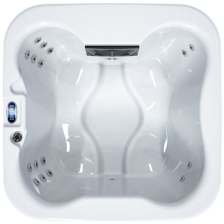 Luxuria Spas 120 Volt 4 – Person 55 – Jet Square Plug & Play Hot Tub with Ozonator - Image 3