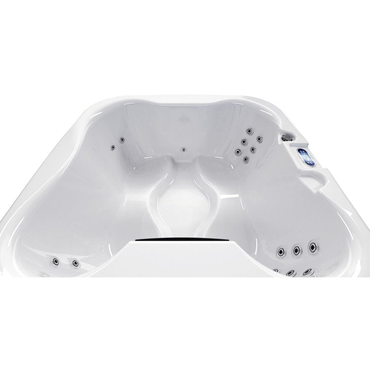 Luxuria Spas 120 Volt 4 – Person 55 – Jet Square Plug & Play Hot Tub with Ozonator - Image 2