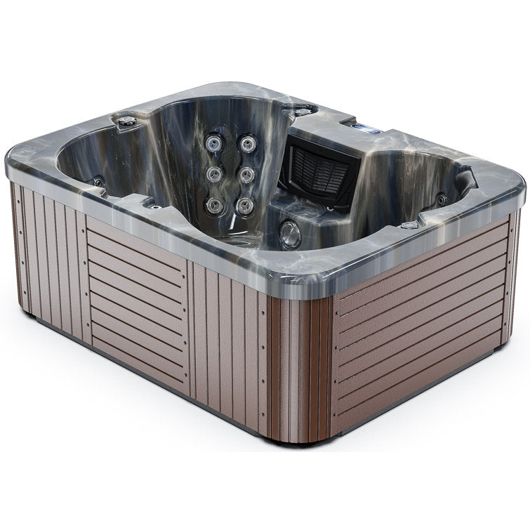 Luxuria Spas 220 Volt 4 – Person 55 – Jet Rectangle Plug & Play Hot Tub with Ozonator