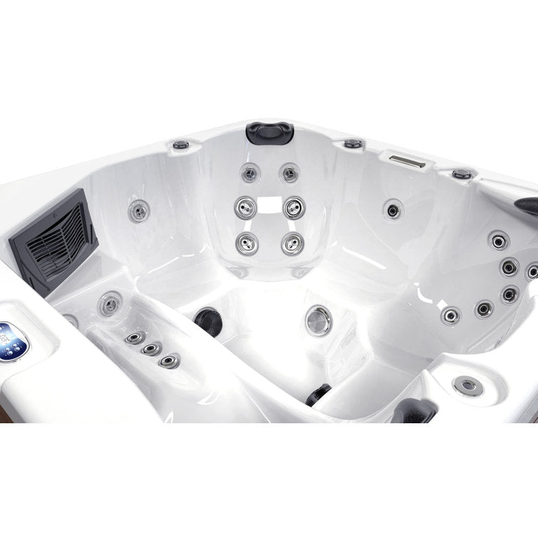 Luxuria Spas 220 Volt 6 – Person 55 – Jet Square Plug & Play Hot Tub with Ozonator - Image 3