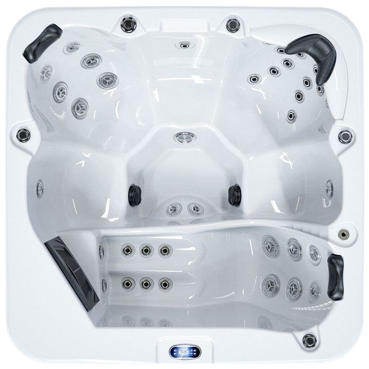 Luxuria Spas 220 Volt 6 – Person 55 – Jet Square Plug & Play Hot Tub with Ozonator - Image 2