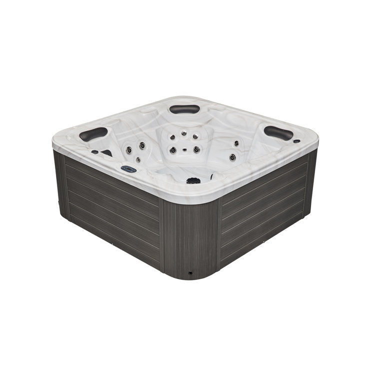 Luxury Spas 5 – Person 52 – Jet Acrylic Square Hot Tub with Ozonator in Gray