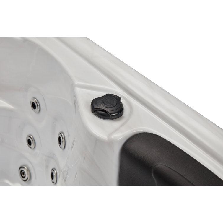 Luxury Spas 61 – Jet Acrylic Square Hot Tub with Ozonator in Gray - Image 3