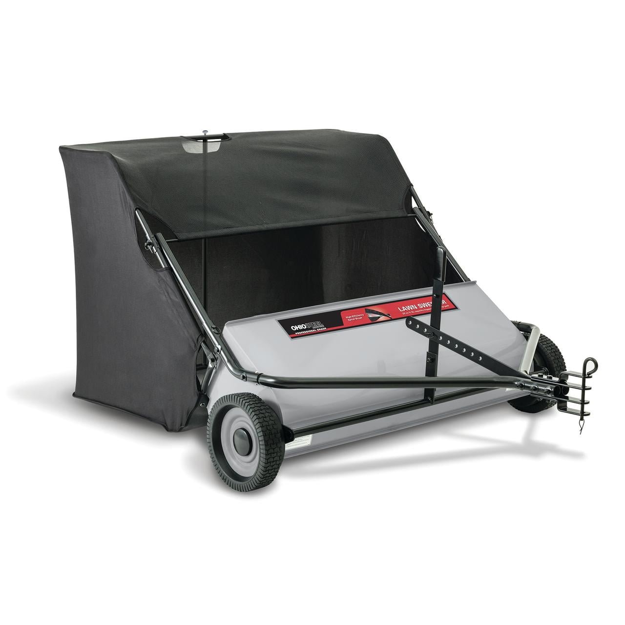 Ohio Steel 42″ Tow Behind Lawn Sweeper, 22 cu. ft. Hopper