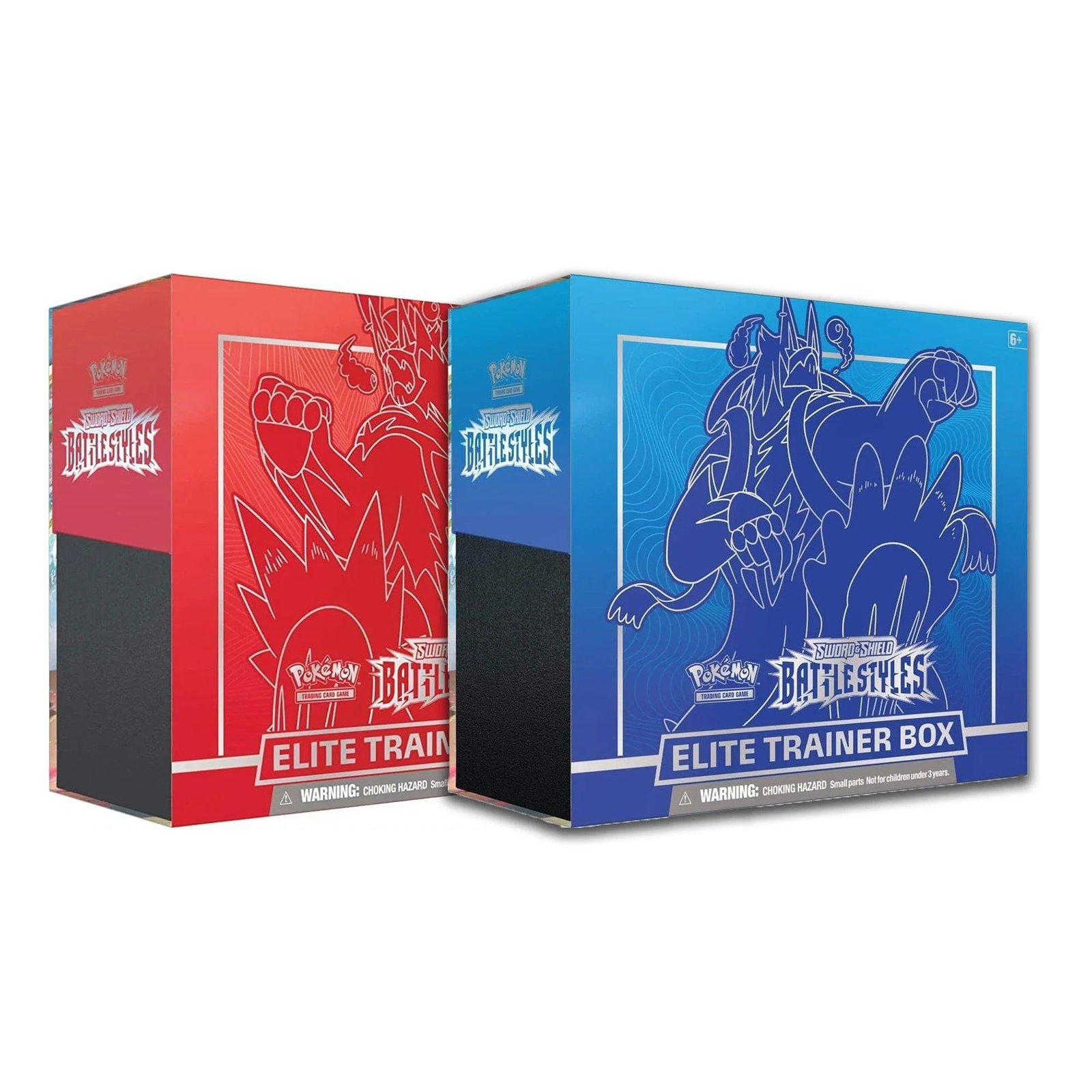 Pokemon TCG Sword & Shield Battle Styles Elite Trainer Box Single Strike / Rapid Strike Bundle