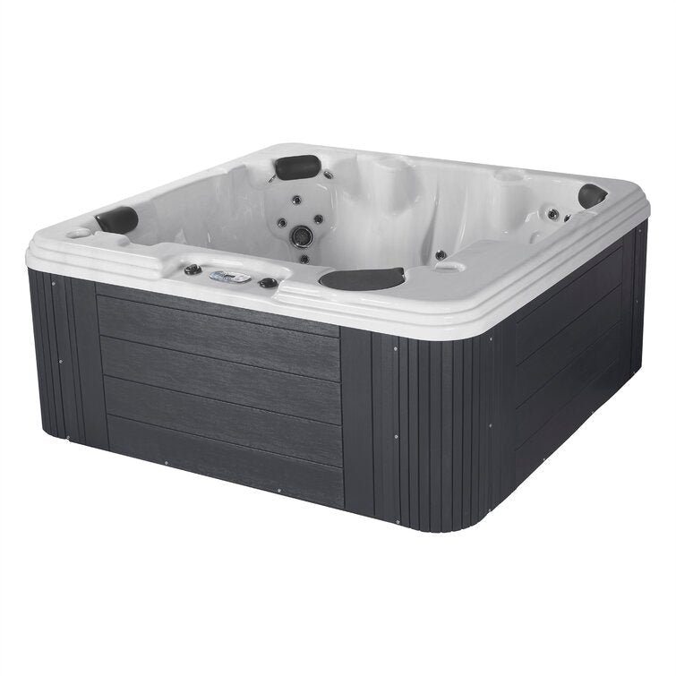 Revive LS 6 Person 86 Stainless Jet Lounger Hot Tub with Heater and Ozone