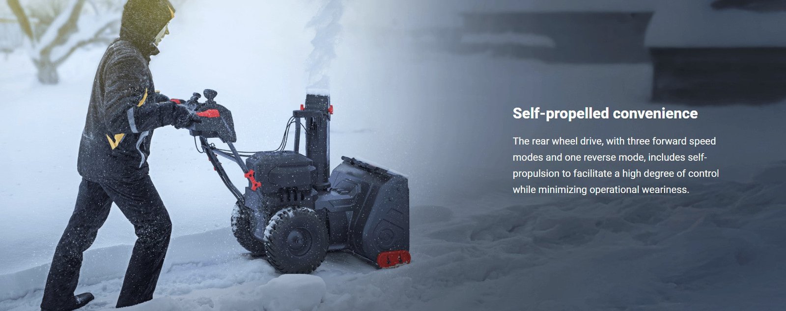 Kress KG471 60V 24-Inch 2-Stage Cordless Snow Thrower Kit (4×5Ah Batteries & Charger) - Image 5