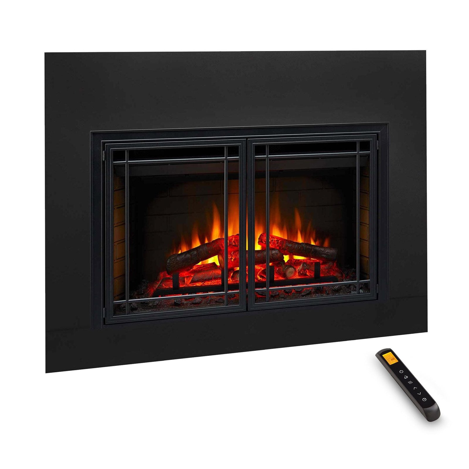 SimpliFire 30-In Electric Fireplace Insert with LED Flame and Multi-Color Ember Bed - Image 10