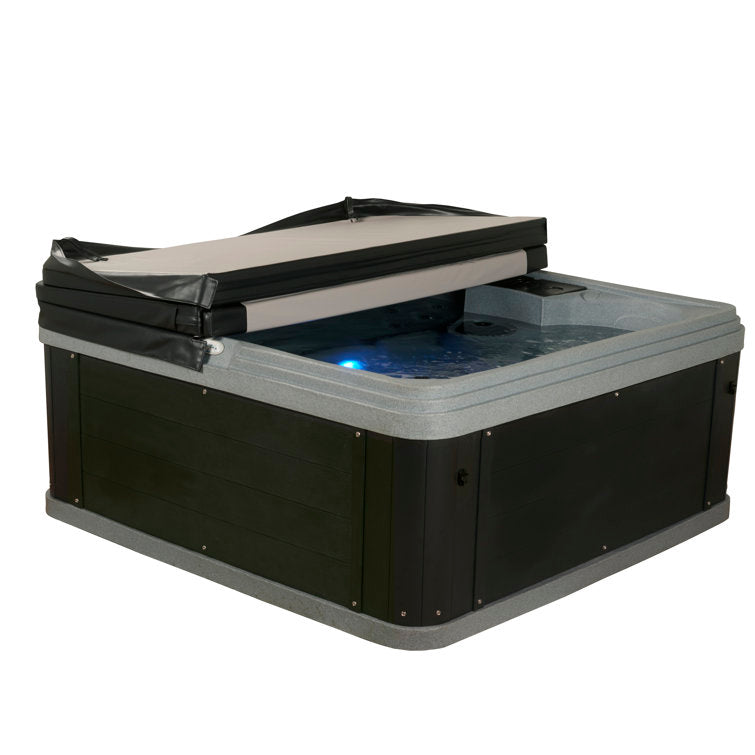 Soothe 7-Person 70 Stainless Jet Hot Tub with True Stainless Heater, Ozone Multi LED Lighting and Ice Bucket - Image 2