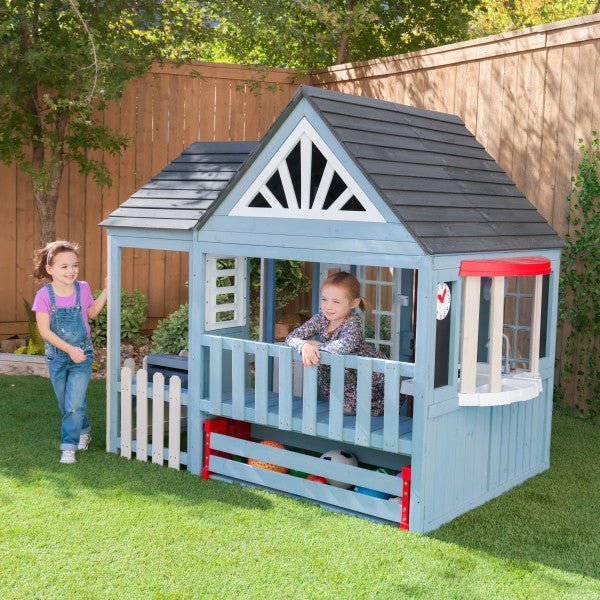 Timber Trail Wooden Outdoor Playhouse - Image 4