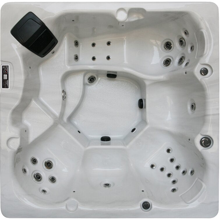 WSINC 5 – Person 32 – Jet Acrylic Square Hot Tub with Ozonator in Grey Oak - Image 7