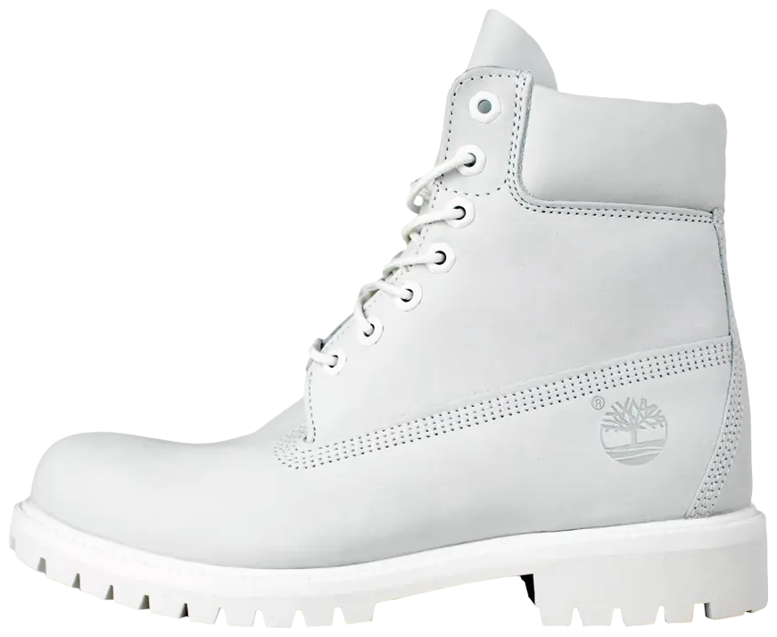 Premium 6 Inch Boots White