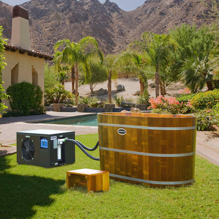 WoodBridge 110 1 – Person Hot Tub in Olive Pine - Image 14