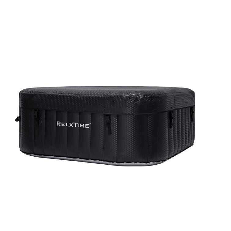 ZACHVO 120 Volt 3 – Person 120 – Jet Square Inflatable Hot Tub in Black - Image 6