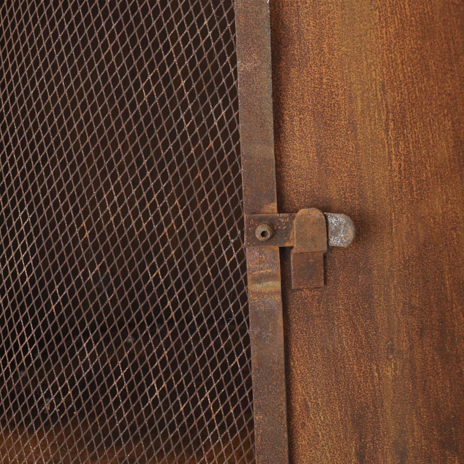 Sunnydaze 70″ Rust Patina Finish Steel Wood-Burning Chiminea with Spark Screen - Image 12