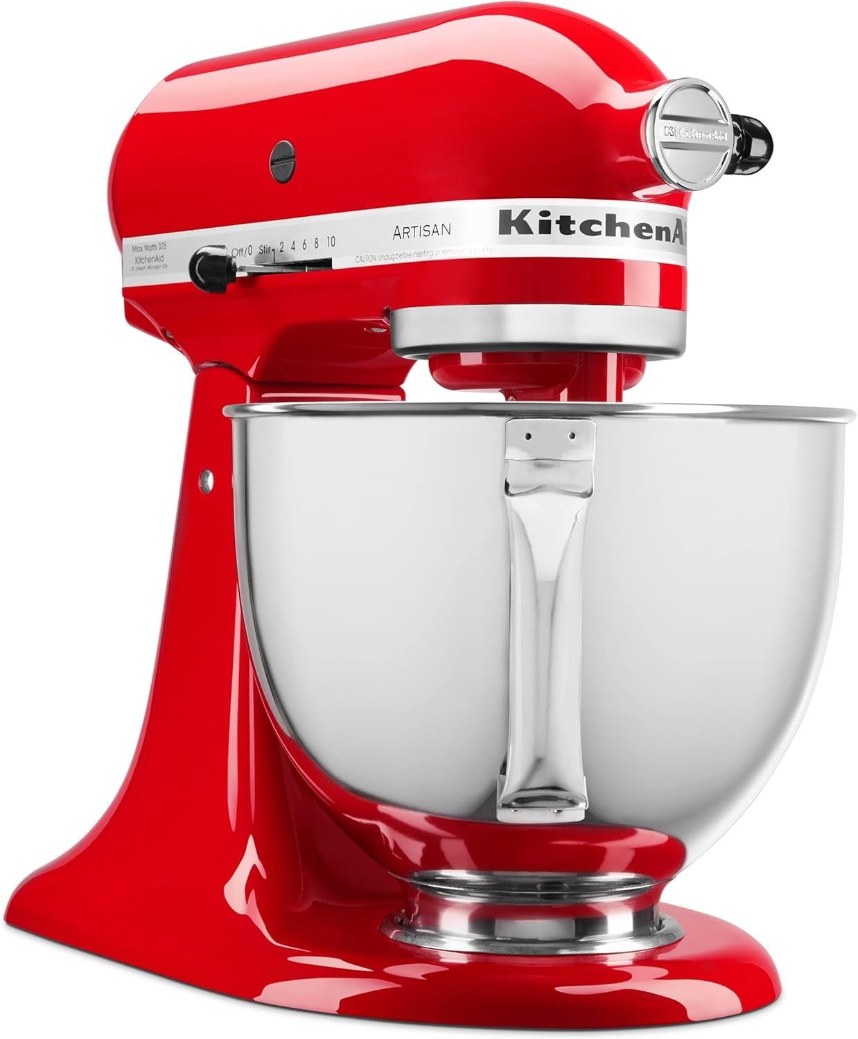 Artisan® Series 5 Quart Tilt-Head Stand Mixer – Passion Red - Image 2