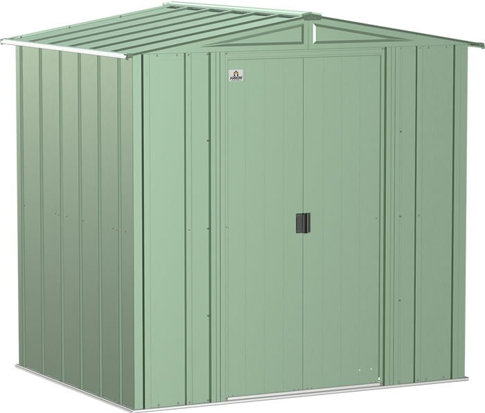 Arrow 6×5 Classic Steel Shed Kit – Sage Green