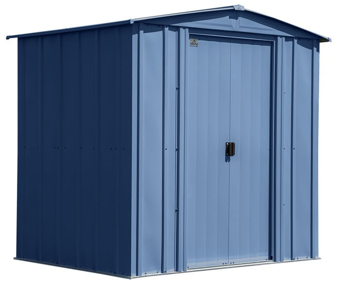 Arrow 6×5 Classic Steel Shed Kit – Blue Grey