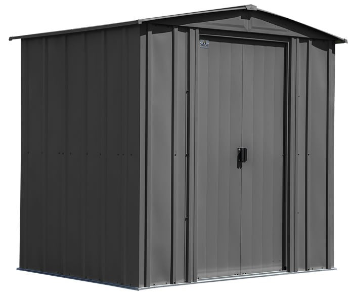 Arrow 6×5 Classic Steel Shed Kit – Charcoal