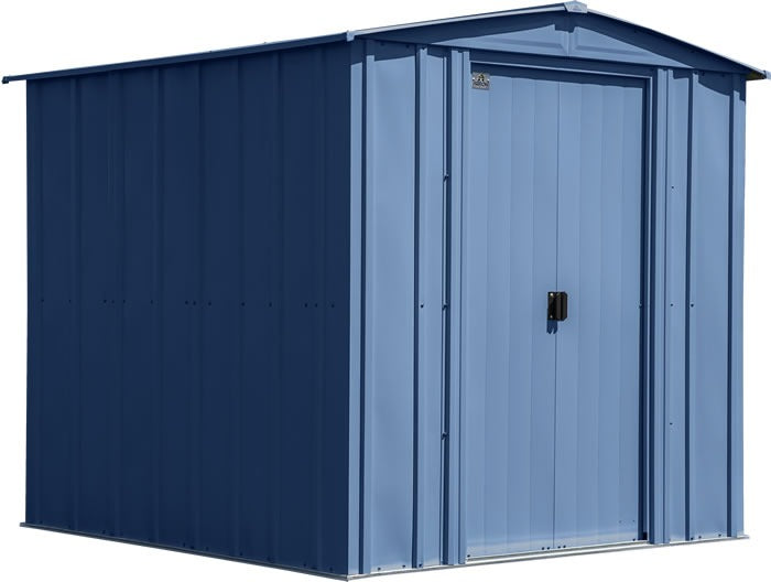 Arrow 6×7 Classic Steel Shed Kit – Blue Gray