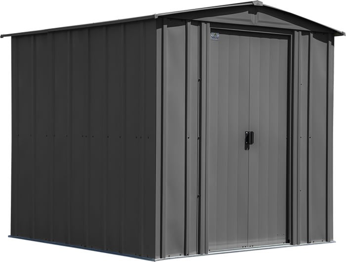 Arrow 6×7 Classic Steel Shed Kit – Charcoal