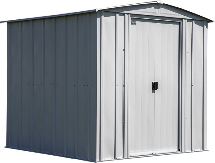 Arrow 6×7 Classic Steel Shed Kit – Flute Gray