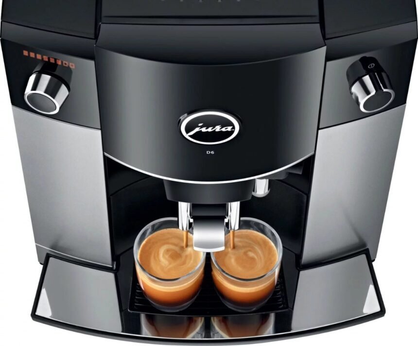 Jura D6 Automatic Coffeemaker and Espresso Machine Platinum - Image 4