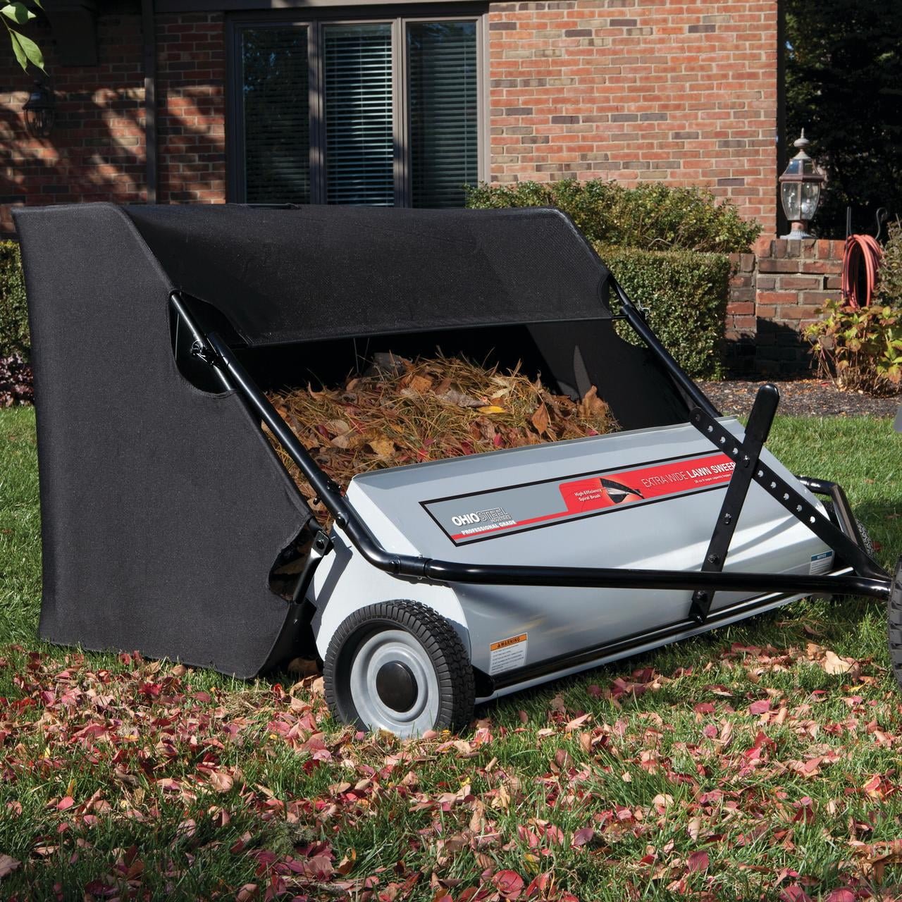 Ohio Steel 42″ Tow Behind Lawn Sweeper, 22 cu. ft. Hopper - Image 7