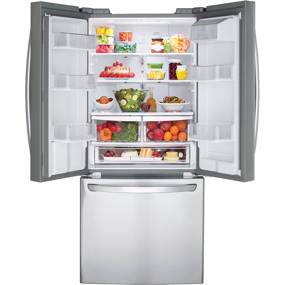 LG LFDS22520S 22 Cu. Ft. Stainless French Door Refrigerator - Image 3