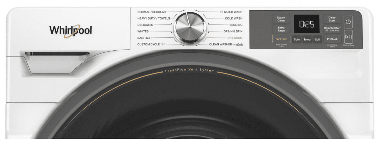 Whirlpool WFW5720RW 4.5 cu. ft. Smart Front Load Washer FreshFlow Vent System - Image 4