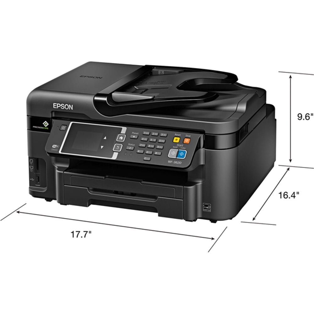 Epson Workforce WF-3620 Color Inkjet All-in-One Printer - Image 2