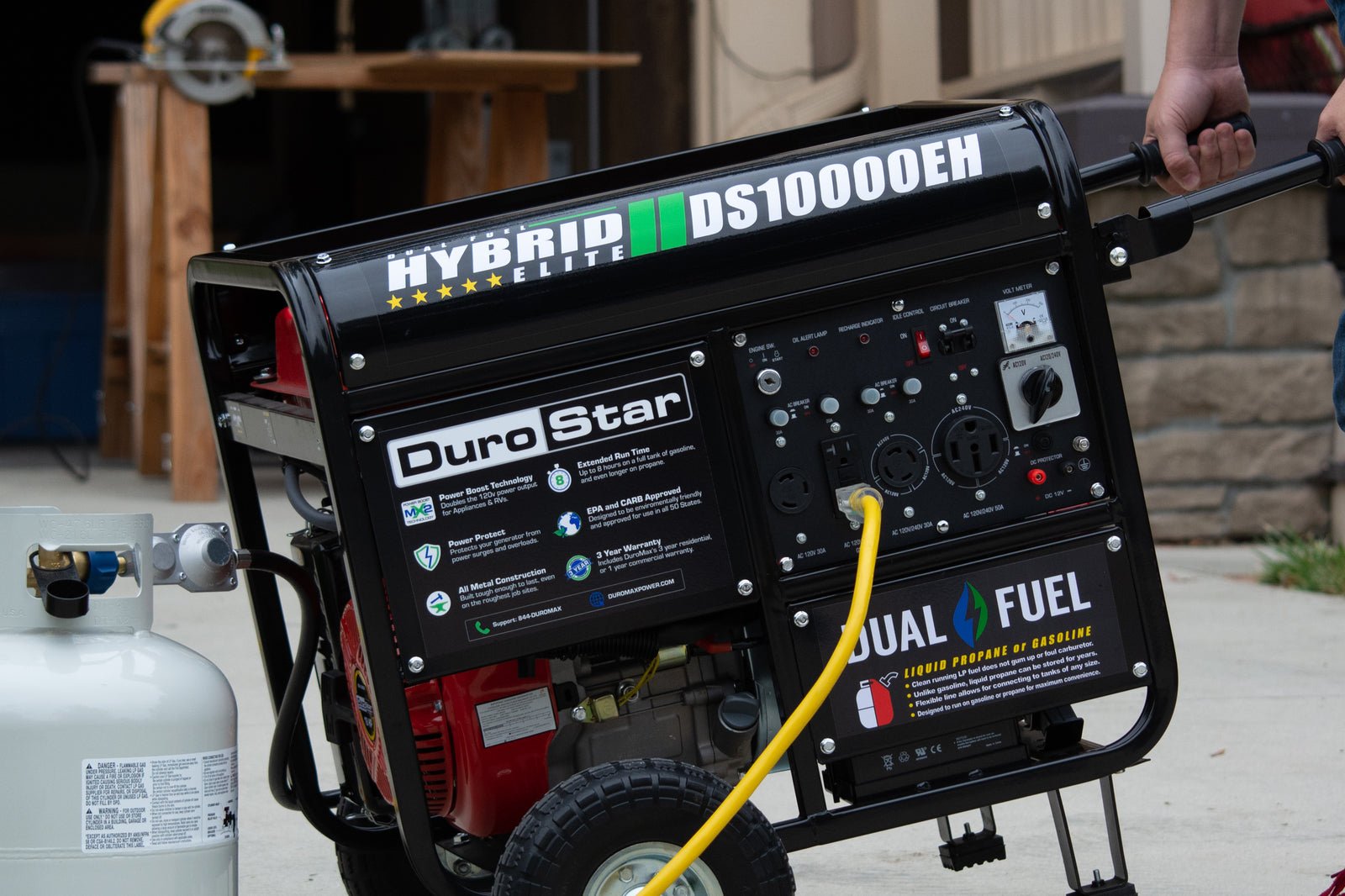 10,000 Watt Dual Fuel Portable Generator - Image 8