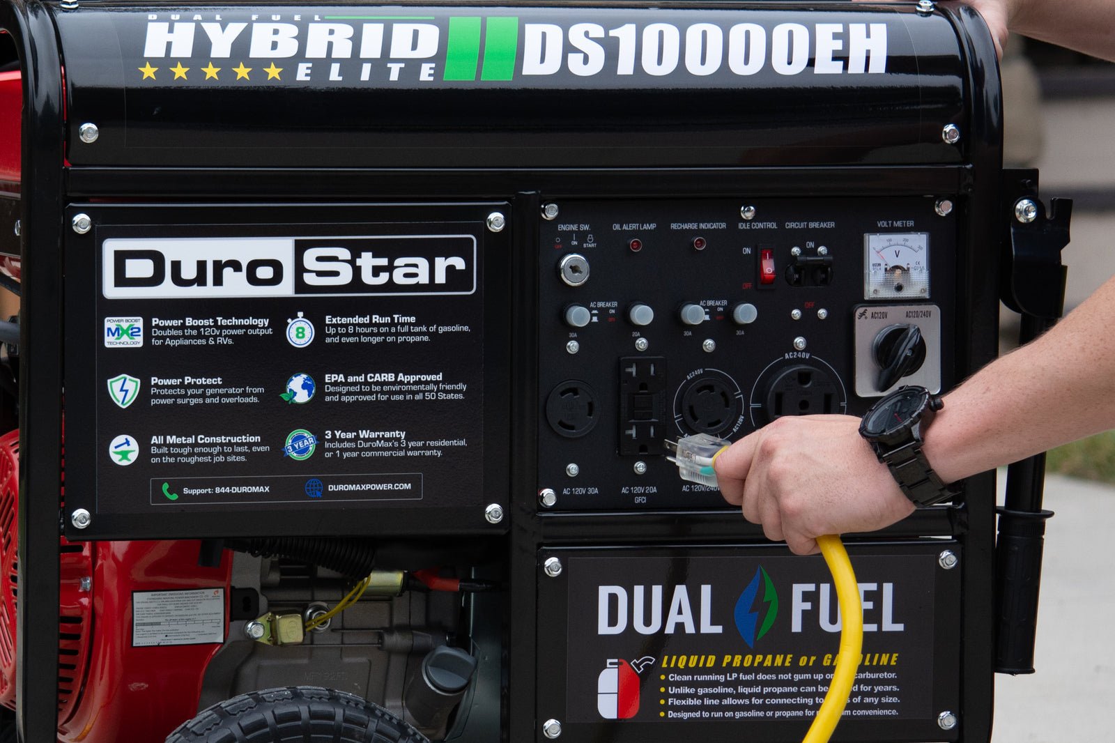 10,000 Watt Dual Fuel Portable Generator - Image 3