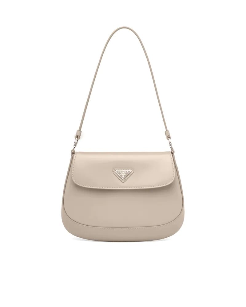 Prada Cleo Brushed Leather Shoulder Bag With Flap - Image 4