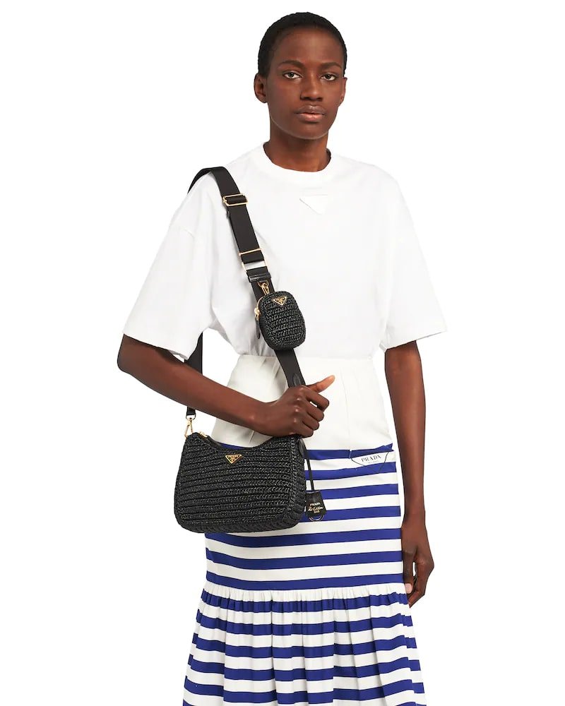 Prada Re-Edition 2005 Raffia Bag - Image 21