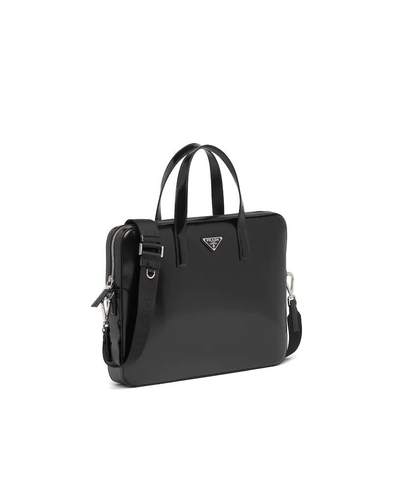 Prada Brushed Leather Briefcase - Image 2