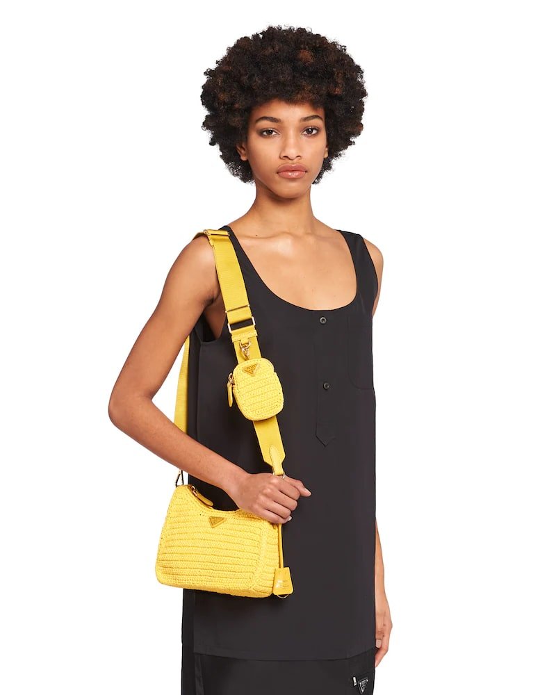 Prada Re-Edition 2005 Raffia Bag - Image 11