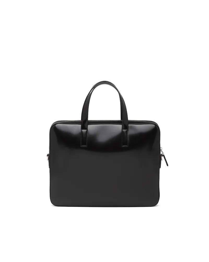 Prada Brushed Leather Briefcase - Image 3